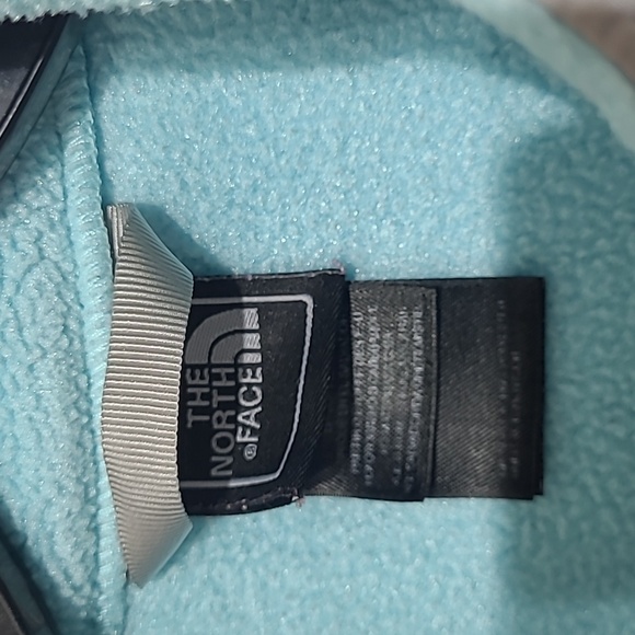 THE NORTH FACE DENALI POLARTEC FLEECE GIRL'S SIZE L(14-16) JACKET TURQUOISE/GRAY - Picture 7 of 16